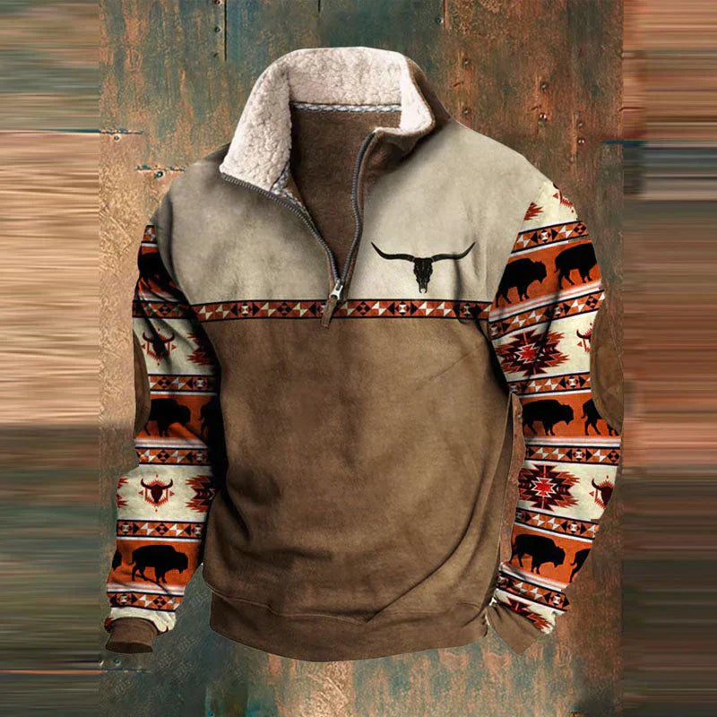 Western Heritage Fermuarlı Sweatshirt