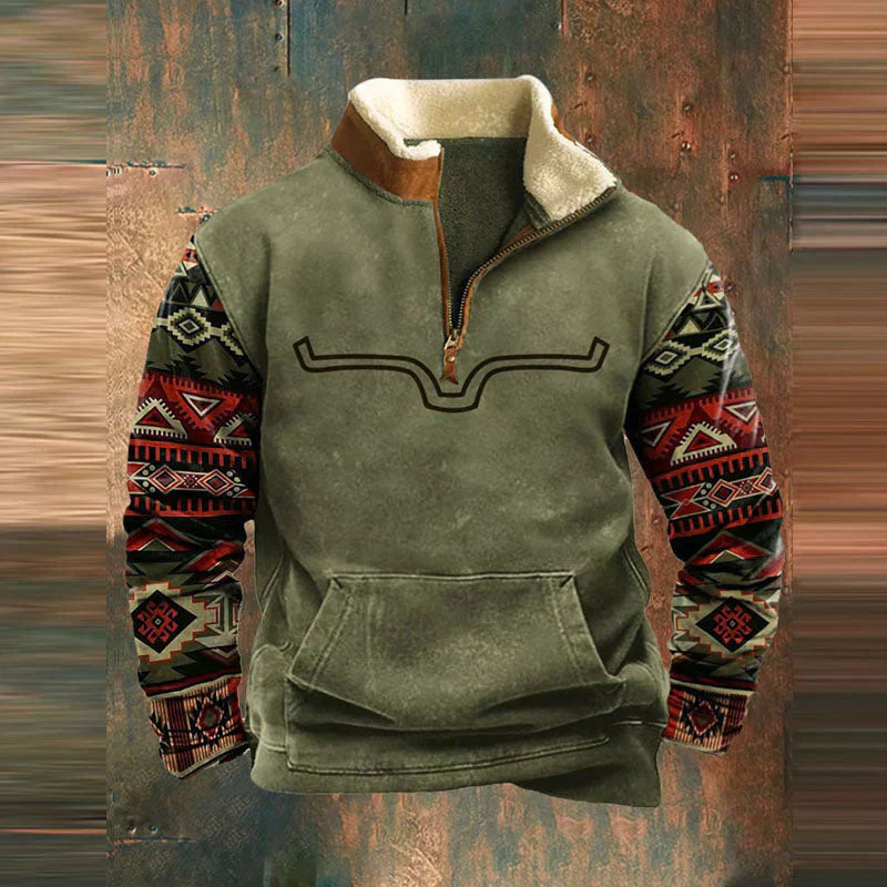 Western Heritage Fermuarlı Sweatshirt