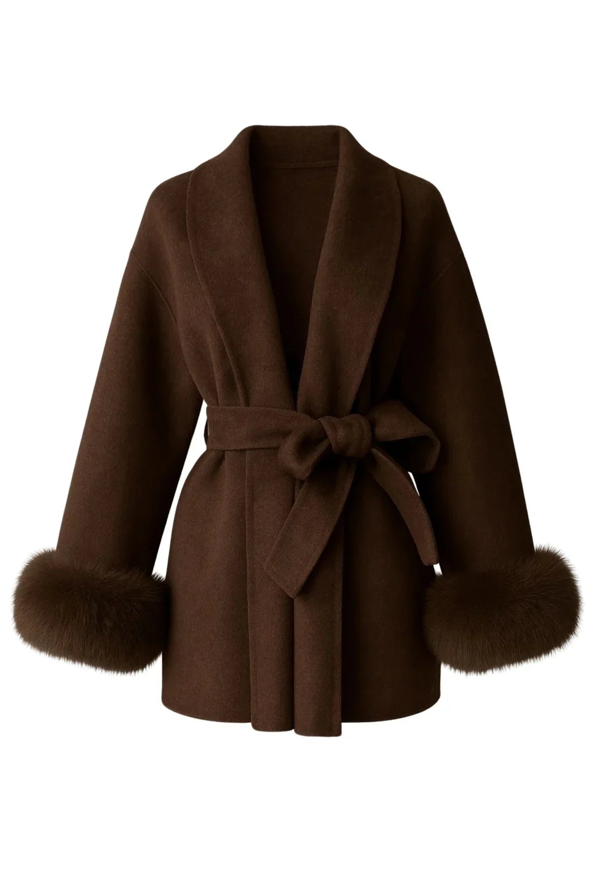 Zarif Yün Dokulu Ceket