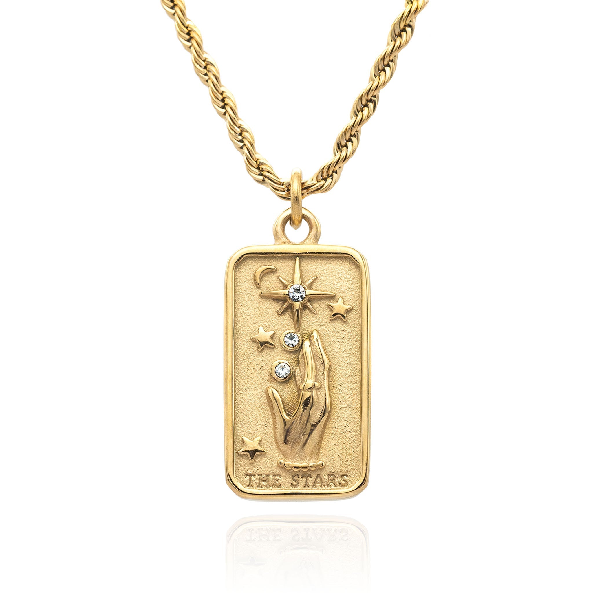 Classic Tarot Necklace The Stars Necklaces Higherchakra