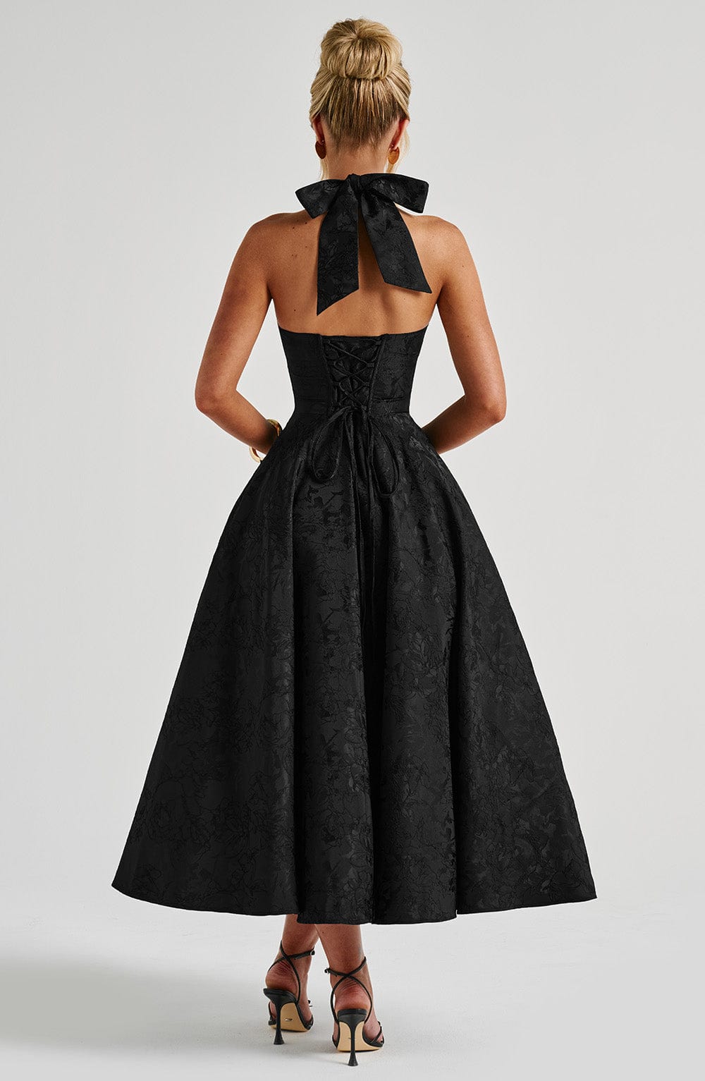 Effie Midi Siyah Elbise