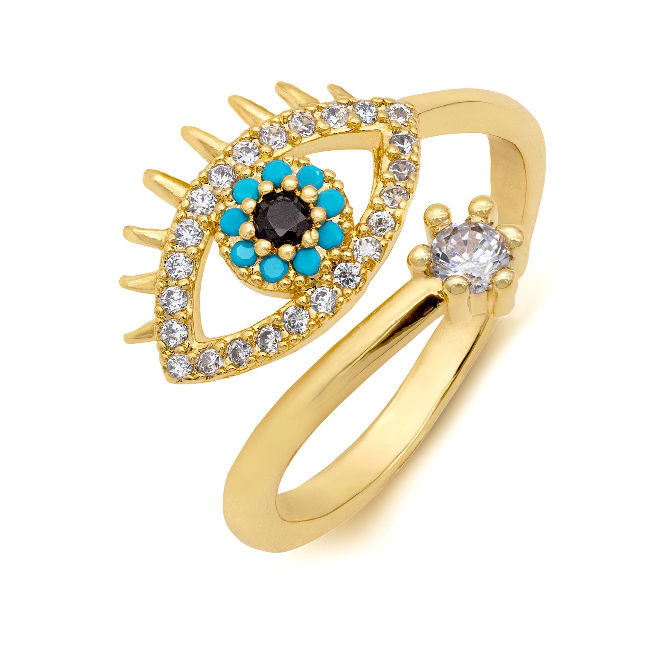Evil Eye Protection Ring Higherchakra Rings Evil Eye Protection Ring - Nazar -