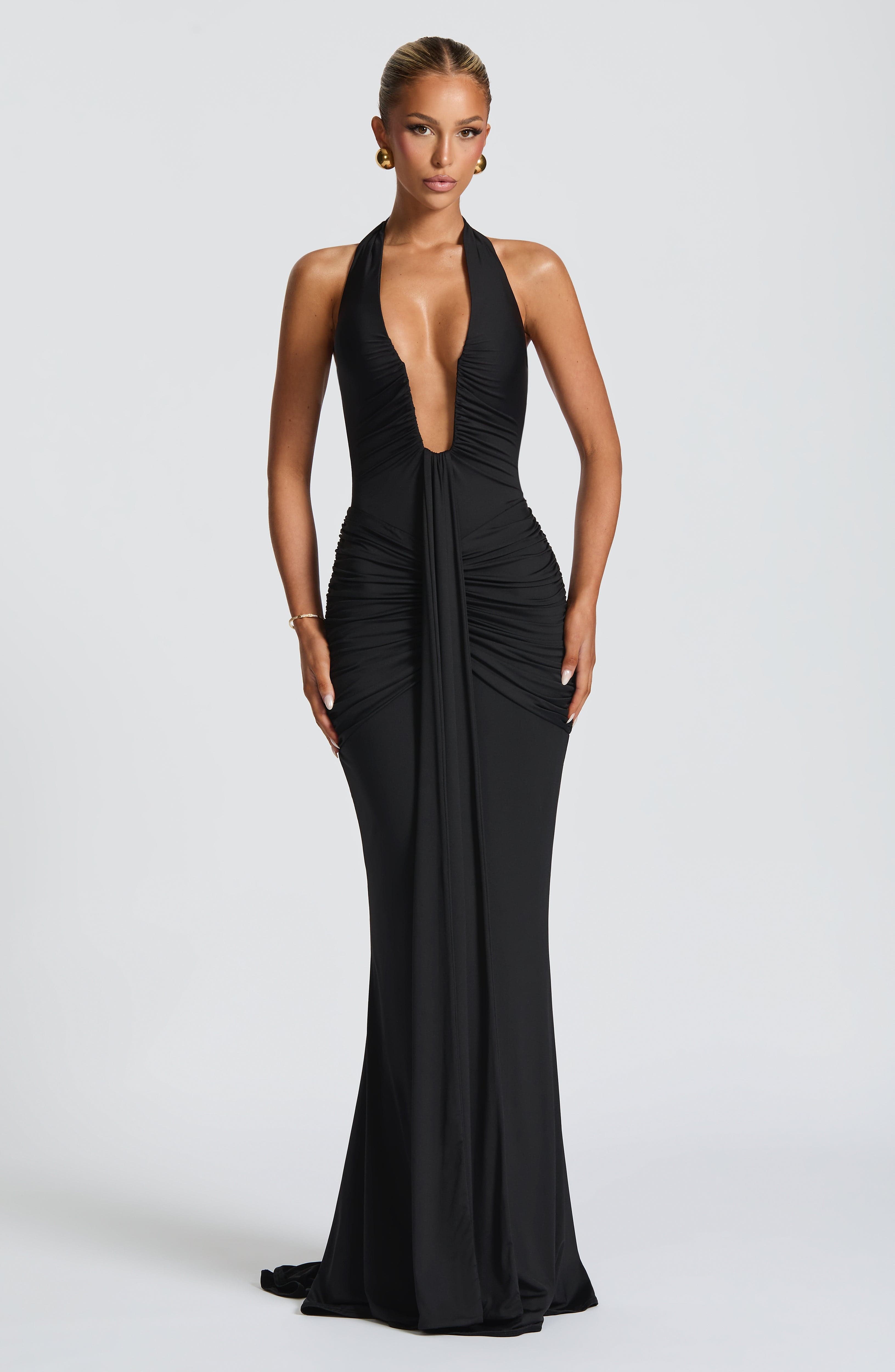 Syren Maxi Siyah Elbise